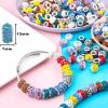 200 Piece European Large Hole Beads - Mixcolor Lampwork Rhinestone Craft Beads for DIY Charms Bracelet Jewelry Making view 2