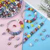 200 Piece European Large Hole Beads - Mixcolor Lampwork Rhinestone Craft Beads for DIY Charms Bracelet Jewelry Making view 3