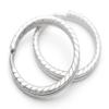 CRAFTMEMORE 20pcs Key Rings Keychain Rings Metal Spiral Patterned Split Rings for Car Keys Attachment DIY Leathercraft PTK2 (29 mm, Silver) view 1