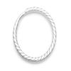 CRAFTMEMORE 20pcs Key Rings Keychain Rings Metal Spiral Patterned Split Rings for Car Keys Attachment DIY Leathercraft PTK2 (29 mm, Silver) view 2