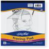 Ucreate P2312 Tracing Pad, 9 x 12 Inches, White, 50 Sheets; Semi-Transparent Standard Grade Tracing Paper in Pad Format view 1