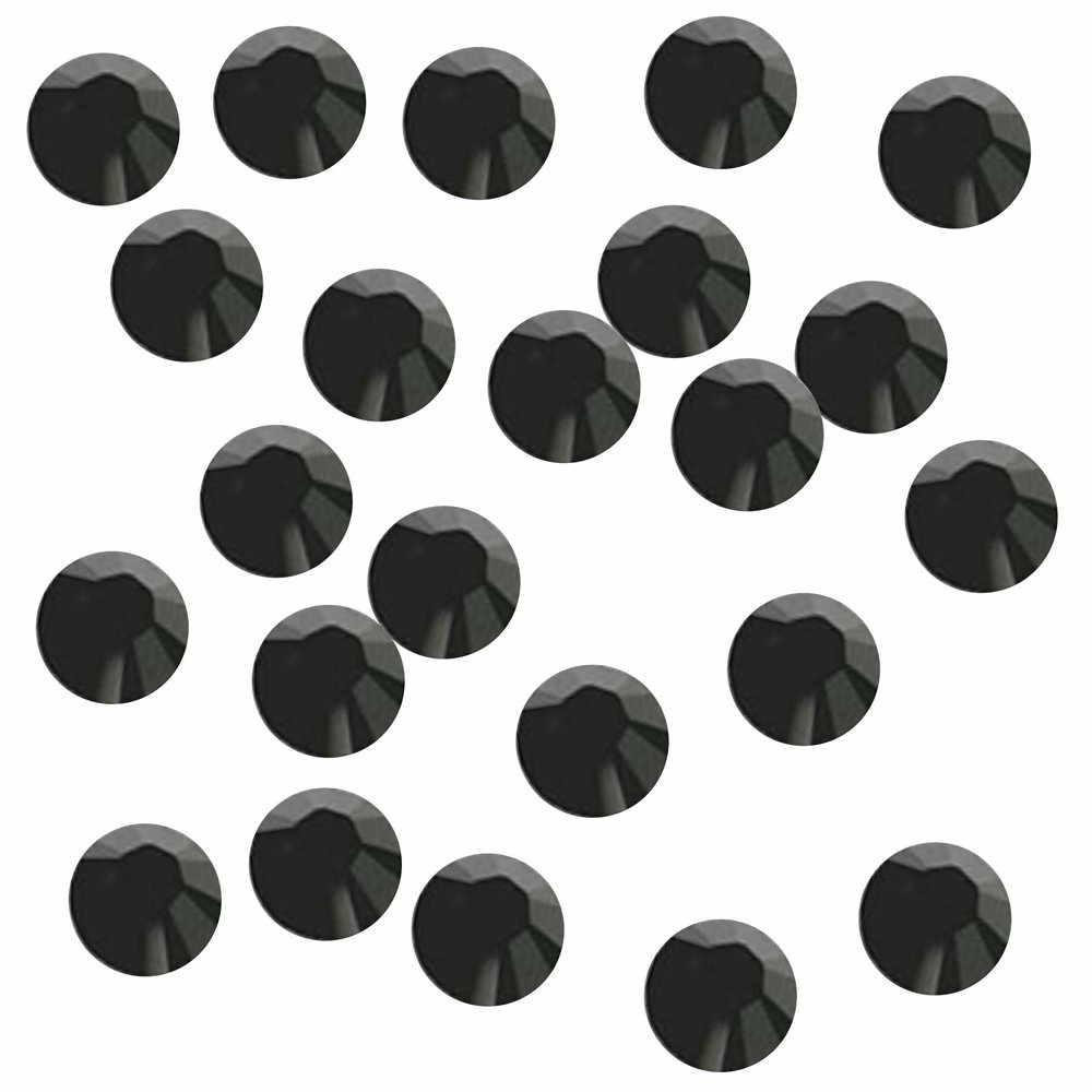 Rhinestone Genie Hotfix Rhinestones, Professional Grade Crystal Glass, Available in Several Colors, Sizes, and Quantities. (ss10 (3mm) / 1440 pcs, Jet Black)