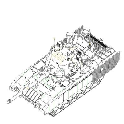 Trumpeter 07181 Russian T-14 Armata MBT - Scale 1/72 - Plastic Mounting Box