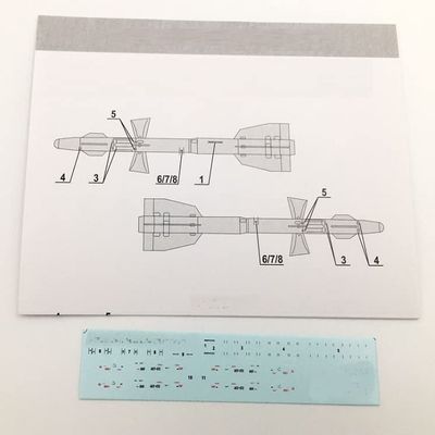 Foxbot 72-043 1/72 Stencils Soviet Missile R-27ER/ET (AA-10 Alamo)&AKU-470 (V1)