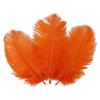 Zamihalaa - 50Pcs Orange Ostrich Feathers for Crafts 15-70cm Feathers Ostrich Plumes Feathers for Jewelry Making Wedding Feathers Decoration view 3