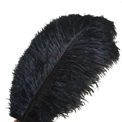 Zamihalaa - 50Pcs Black Ostrich Feathers for Crafts 15-70cm Feathers Ostrich Plumes Feather for Jewelry Making Wedding Feathers Decoration