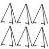 Somime 14" High Tabletop Instant Display Easel - Black Steel Small Tripod Easel Stand with Adjustable Holders for Pictures, Paintings, Posters and Store Signs(6 Pack) view 1