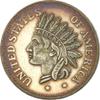 Rare 1851 American US United States Indian Head Dollar Restrike Replica Silver Color Coin. Discover Now! view 1
