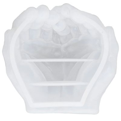 Hand Shape Silicone Gum Mildew, Gum, Hands Shape Tray Mildew Dish, for Jewelry Storage, Candle Holder, Personally Constructed Home Decoration Crafts, Gum, Hand Shape Silicone Gum Mildew, Hands Slarge