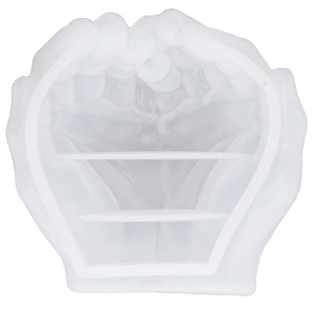 Hand Shape Silicone Gum Mildew, Gum, Hands Shape Tray Mildew Dish, for Jewelry Storage, Candle Holder, Personally Constructed Home Decoration Crafts, Gum, Hand Shape Silicone Gum Mildew, Hands Slarge