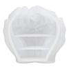 Hand Shape Silicone Gum Mildew, Gum, Hands Shape Tray Mildew Dish, for Jewelry Storage, Candle Holder, Personally Constructed Home Decoration Crafts, Gum, Hand Shape Silicone Gum Mildew, Hands Slarge view 3