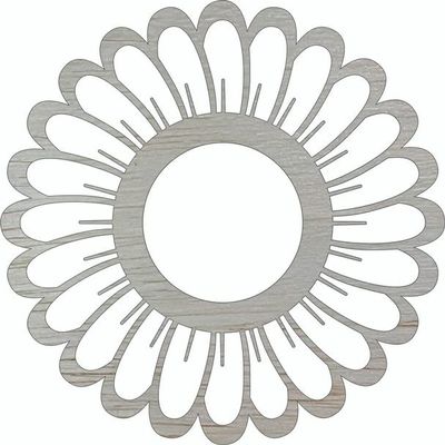 Wooden Sunflower with 22" Cutouts, Unfinished Wood Blank