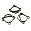 40 PCS Antique Bronze Plated Jewelry Making Charms Findings Bulk Wholesale GG9P5N Star Planet Cabochon Frame view 1