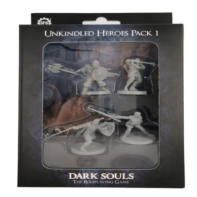 Steamforged Games Dark Souls The Role Playing Game: Unkindled Heroes Pack 1 Miniatures & Stat Cards