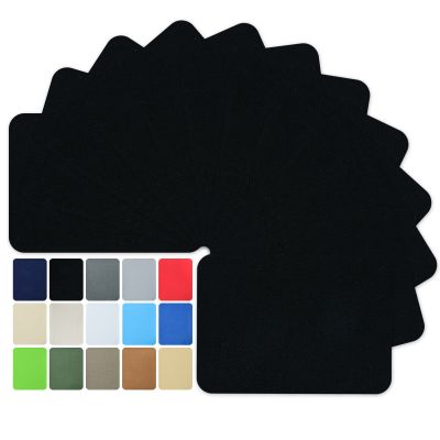 Buite 12Pcs Denim Iron on Patches for Jeans Inside&Outside, Fabric Pants Patch for Holes Iron on, Strongest Glue 100% Cotton, Patch for Clothes, Jeans, JacketsBlack 3"*4.25"