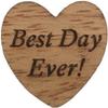 100 Pcs Heart Shaped Embellishments Letters Wooden Heart Confetti Wood for DIY Crafts Wedding Decor view 3