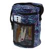 Crochet Hooks Needles Yarn Organizer Portable Knitting Yarn Blue Bag Round Tote Bag Storage Wool Skeins Yarn Ball Holder with Shoulder Strap view 1