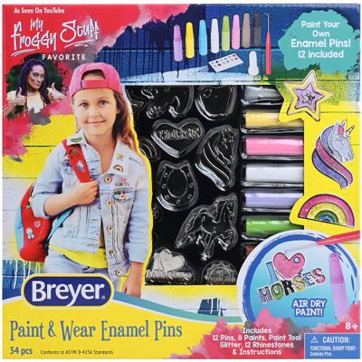 Breyer Paint and Wear Enamel Pins Set W4240, Multicolor