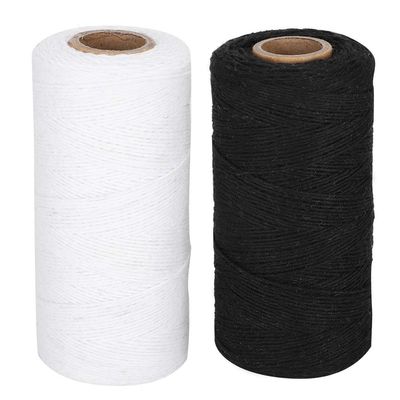 Embroidery Machine Thread Kit, 2Pcs 8/4 Warp Thread for Weaving, Multi Purpose Cotton Thread for Embroidery Machines Sewing Leather Craft DIY, 820.2ft