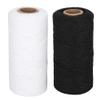 Embroidery Machine Thread Kit, 2Pcs 8/4 Warp Thread for Weaving, Multi Purpose Cotton Thread for Embroidery Machines Sewing Leather Craft DIY, 820.2ft view 1