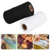Embroidery Machine Thread Kit, 2Pcs 8/4 Warp Thread for Weaving, Multi Purpose Cotton Thread for Embroidery Machines Sewing Leather Craft DIY, 820.2ft view 2