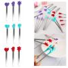 Briartw 9 PCS 3 Colors Heart/Hand/Glove Shapes Cute Mini Tongs Silicone Non-Slip Handle It Tool Heat Resistant Craft Supplies for Card Beads Food Pick up Kitchen Gadgets view 4