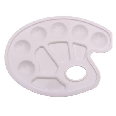 ZZSRJ 1 Piece Creative Simple Kids Painting Graffiti Palette Fashion Painting Supplies DIY Art Painting (Color : White)