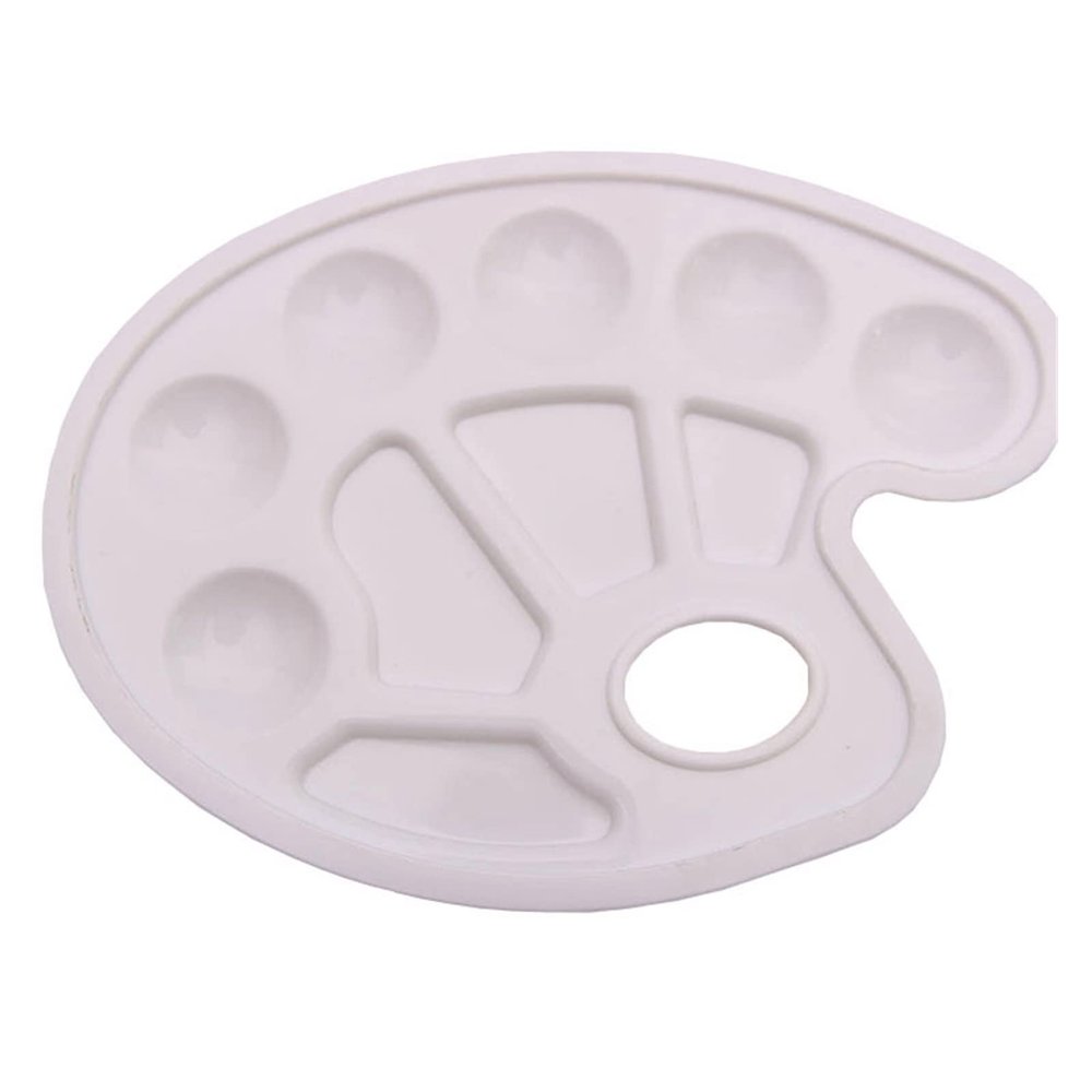 ZZSRJ 1 Piece Creative Simple Kids Painting Graffiti Palette Fashion Painting Supplies DIY Art Painting (Color : White)