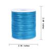 Paybous 1.5 mm x 110 Yards Nylon Satin Cord Beading Braided Thread String for Chinese Lucky Knotting Rattail Macrame Necklaces Bracelets Jewelry Making (Lake Blue) view 4