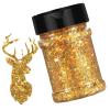 HTVRONT Gold Glitter for Crafts - 100g Holographic Chunky Glitter for Resin, Iridescent Glitter for Nail, Decor, Art view 1