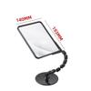 MANFER Rectangular Page Magnifier with Stand and Flexible Neck, 1.8X Magnification Hands Free Magnifying Glass Desktop, Perfect for Reading,Hobbies,Task Crafts or Workbench view 4
