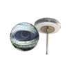 Lidded Green Sea Turtle Glass Eye Cabochons On Wire Pin Posts Glass Eye for Faux Craft Taxidermy Needle Felting Sculpture Making Supplies and Other Crafting (12mm) view 1