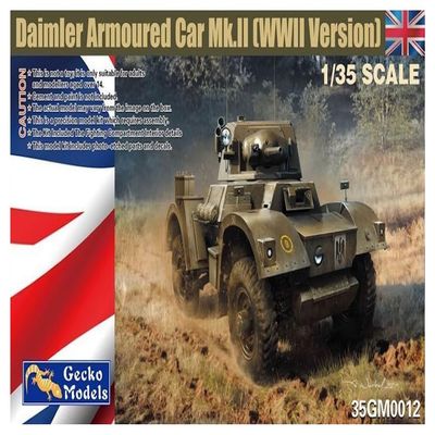 (Gecko Models) Gekko Model GEC35GM0012 1/35 British Army Daimler Armored Car Mk.2 Plastic Model Molded Color