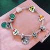 Mootael Yugoslavia Flag Heart Beads for bracelets Jewelry Making Silver Charms for Bracelets for Women Gifts view 2