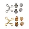 2 Sets Button Trouser Waistband Expander Jeans Buckle Nail- Waist Buckle Jean Tightener s Cloth Snap Fastener Gold Pants Lip Gloss Small Metal view 1