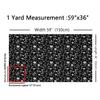 Feelyou Floarl Upholstery Fabric by The Yard, Farmhouse Flowers Pattern Reupholstery Fabric for Chairs, Garden Floral Botanical Decorative Waterproof Outdoor Fabric, 1 Yard, Black White view 2