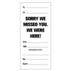 Sorry We Missed You Door Hangers (100 pack) - Card Stock view 3