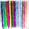 Zamihalaa - 2Meters Fluffy Ostrich Feather Boa Trim White Black Ostrich Feathers for Clothes Needlework Dress Crafts Plumes Party Decoration view 2