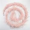 Zamihalaa - 2Meters Fluffy Ostrich Feather Boa Trim White Black Ostrich Feathers for Clothes Needlework Dress Crafts Plumes Party Decoration view 4