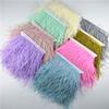 Zamihalaa - 10Meters 10-15CM Real Ostrich Feathers Ribbon Fringe Trimmings Sewing White Ostrich Feather Trim Wedding Accessories Decoration view 3