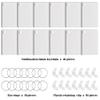 Duufin 120 Pieces Sublimation Keychain Blanks Rectangle Double Side Heat Transfer MDF Board Key Ring Blanks for Sublimation DIY and Craft view 2