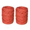 2Roll 15.31Yard Paper String Roll,Twisted Craft Raffia Paper Ribbon Thread Twine Cord Rope, Wrapping Ribbon for Wedding Party Decor Flower Wrapping Rustic Decor DIY Making Flower Basket Packaging view 1