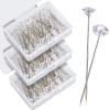 Outus 600 Pieces Diamond Pins for Bouquet 2 Inch Rhinestones Corsages Pins Crystals Gems Floral Diamond for Mother's Day Flower Wedding Bouquet Bridal Hair Accessories Jewelry Decor DIY Craft Sewing view 1