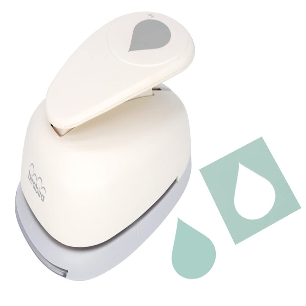 Bira Craft 3.5 inch Tear Drop Droplets Lever Action Extra Large Craft Punch for Crafting Scrapbooking