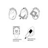 Bira Craft 3.5 inch Tear Drop Droplets Lever Action Extra Large Craft Punch for Crafting Scrapbooking view 3