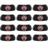 Anderson's Maroon Paw with White Outline EyeBlacks, 12 Pairs per Package, School Spirit, Face Stickers, Sports Fan Gear, Football Cheerleader Accessories, Homecoming view 1