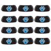 Anderson's Light Blue Paw with White Outline EyeBlacks, 12 Pairs per Package, School Spirit, Face Stickers, Sports Fan Gear, Football Cheerleader Accessories, Homecoming view 1