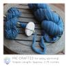 Learn to Spin - Beginner's Spinning Kit with Drop Spindle and Merino Pencil Roving. Choose Your Color and Make Yarn! Color: Black view 4