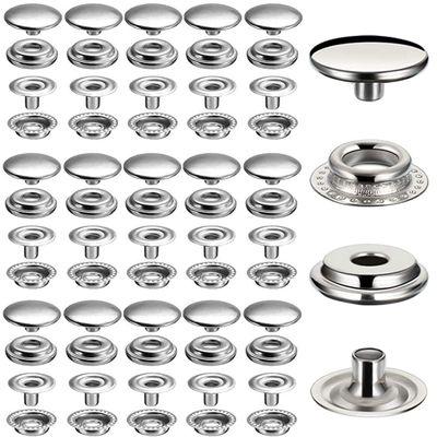 1000 Pieces Stainless Steel Snap Fastener, BetterJonny 15mm Heavy Duty Snap Button Press Stud Cap for Jeans Fabric Jackets Clothes Bag Leather DIY Craft