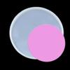 Large Silicone Tray Mold, Resin Dish Mold, Round Serving Tray Mold for Epoxy Resin Casting (14CM) view 1